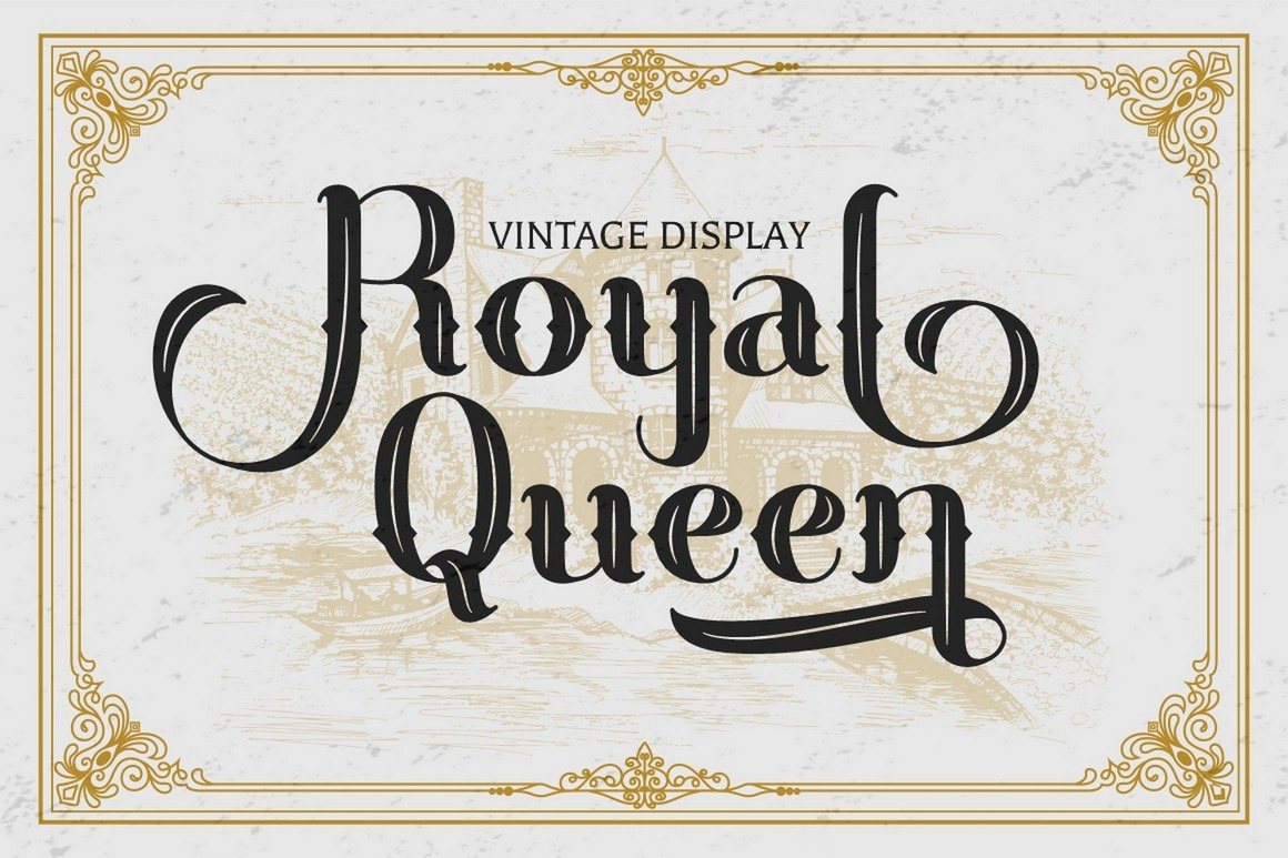 Royal Queen - Vintage Display Font Royal Queen - Vintage Display Font
