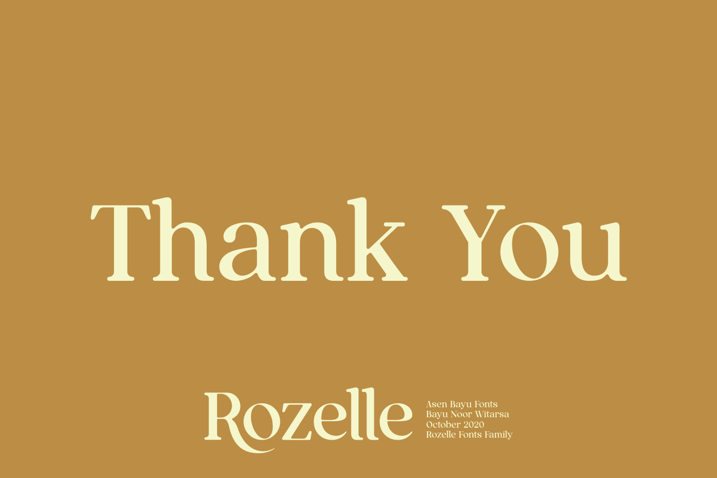 Rozelle Fonts