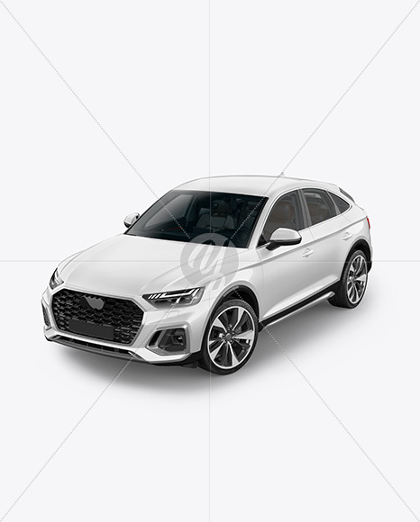 Crossover SUV Mockup – HalfSide View