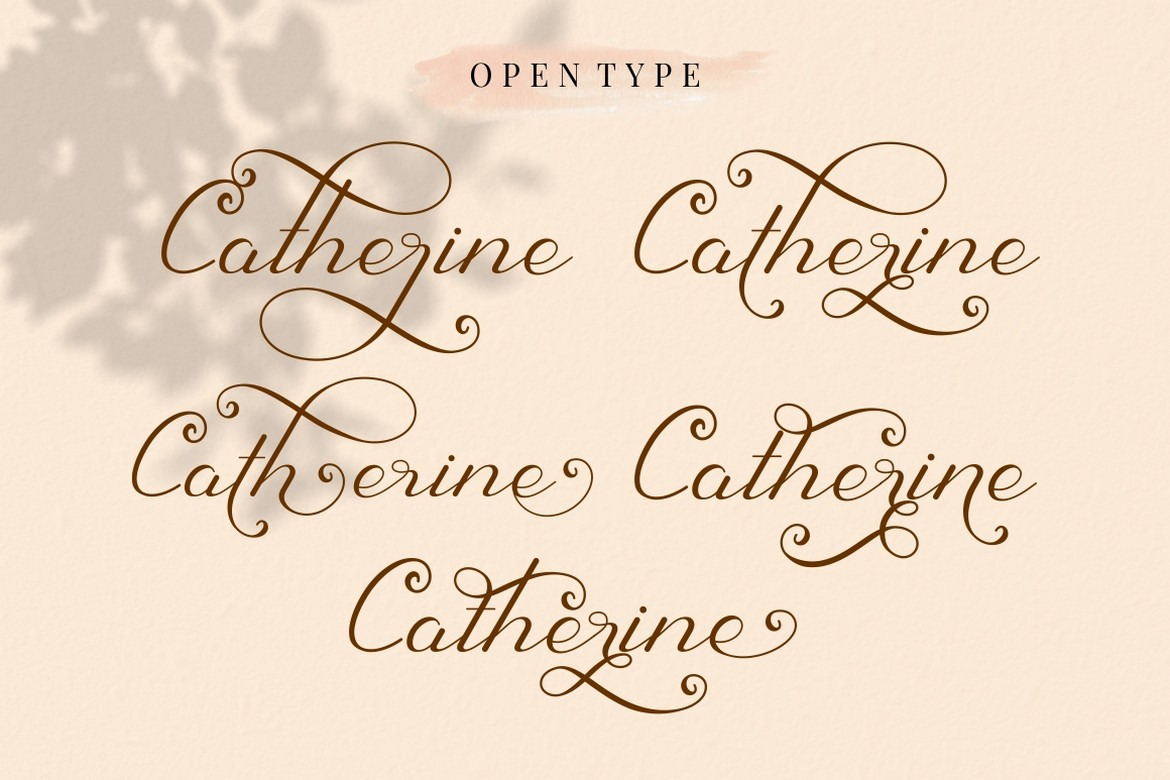 Sherley - Lovely Elegant Script Font Sherley - Lovely Elegant Script Font