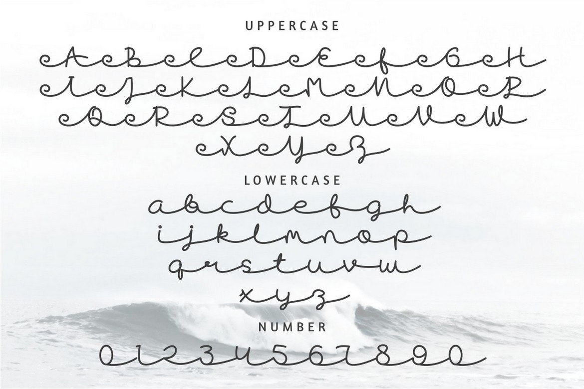 Skywave - Display Cursive Font Skywave - Display Cursive Font