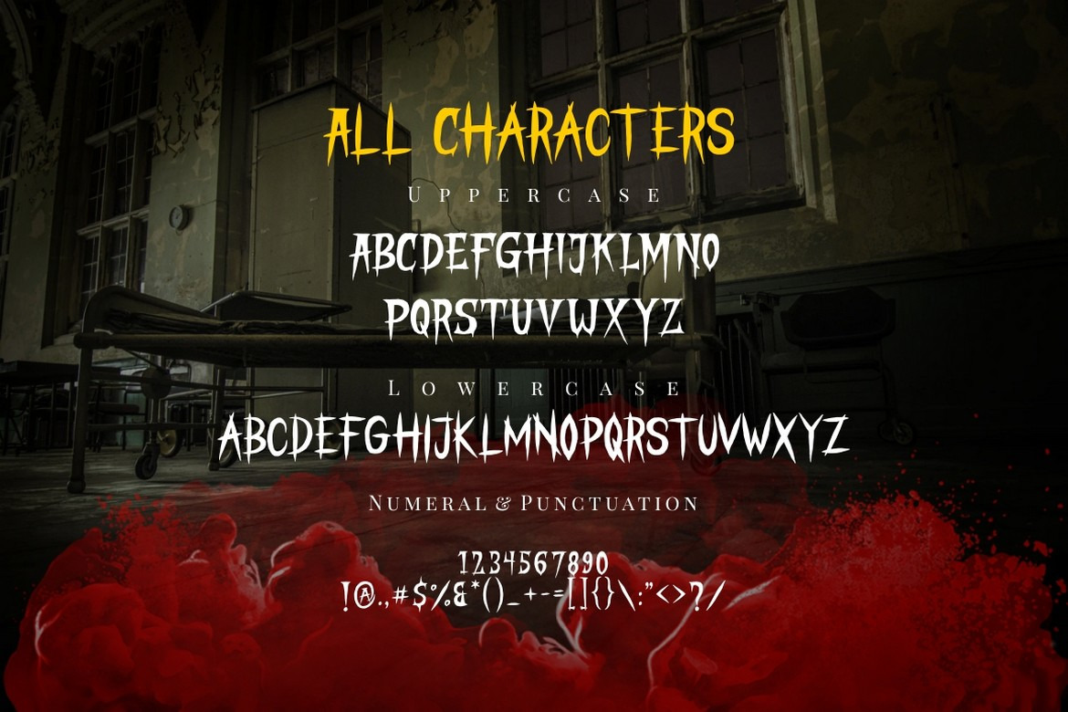 Stranger Creature - Horror Style Display Font