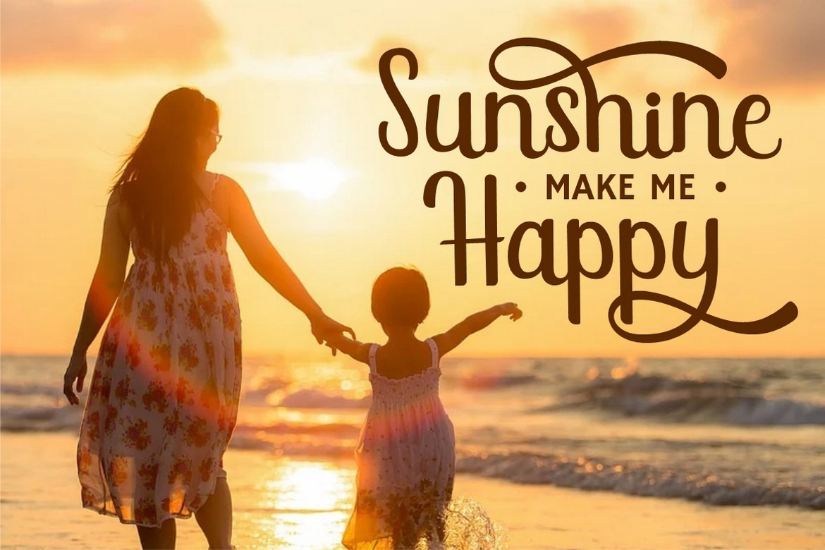 Sunshine Mind - Display Script Font Sunshine Mind - Display Script Font