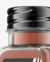 Clear Glass Jar with Red Pepper Mockup