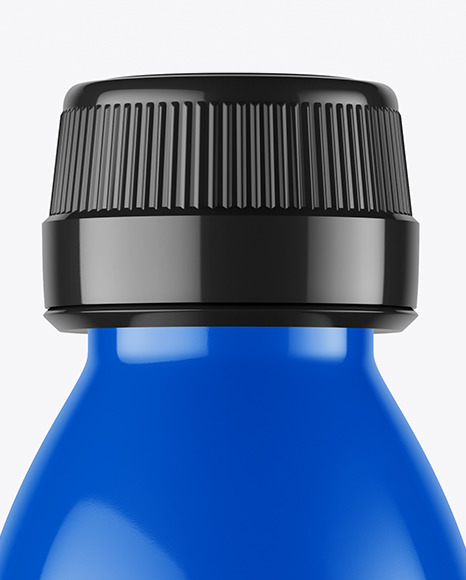 Glossy Plastic Bottle Mockup