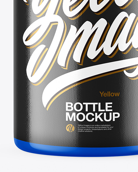 Glossy Plastic Bottle Mockup