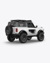 Off-Road SUV Mockup - Back Half Side View