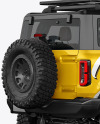 Off-Road SUV Mockup - Back Half Side View