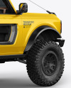 Off-Road SUV Mockup - Back Half Side View