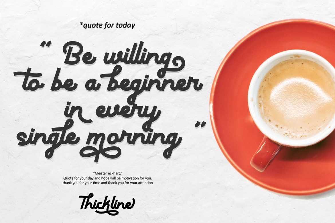 Thickline - Extra Bold Monoline Font