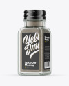 Clear Glass Jar with Black Pepper Mockup