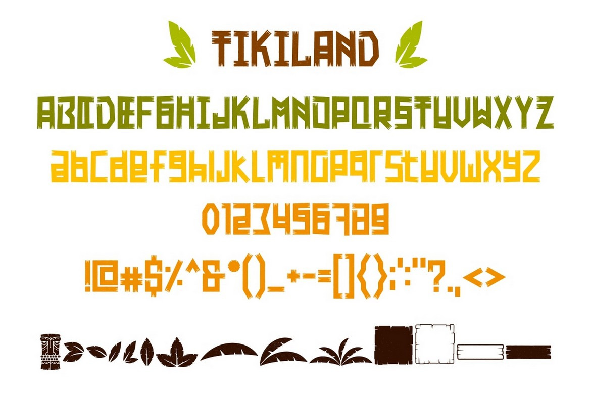 Tikiland - Fun And Unique Display Font Tikiland - Fun And Unique Display Font