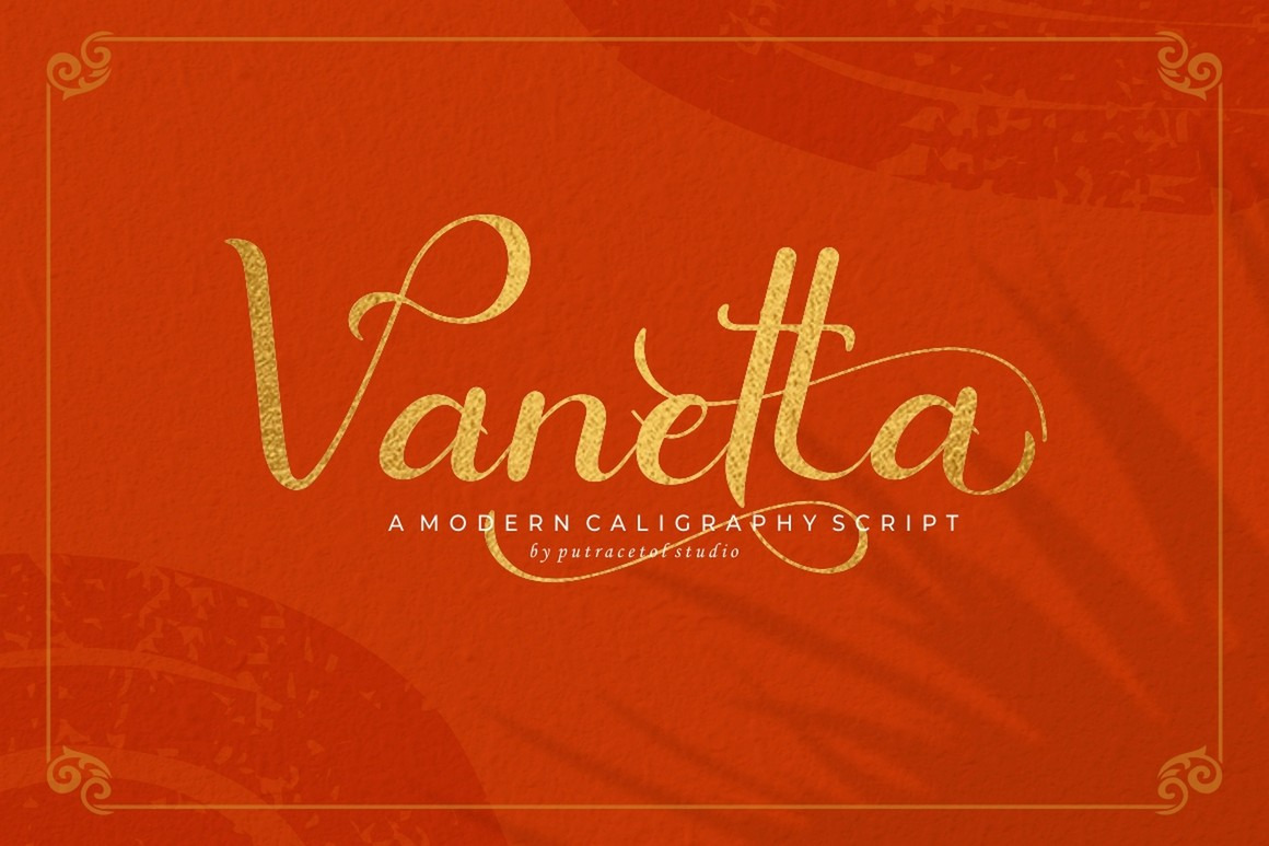 Vanetta - Modern Script Font Vanetta - Modern Script Font