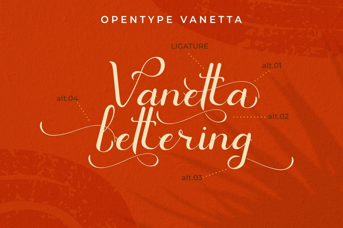 Vanetta - Modern Script Font Vanetta - Modern Script Font