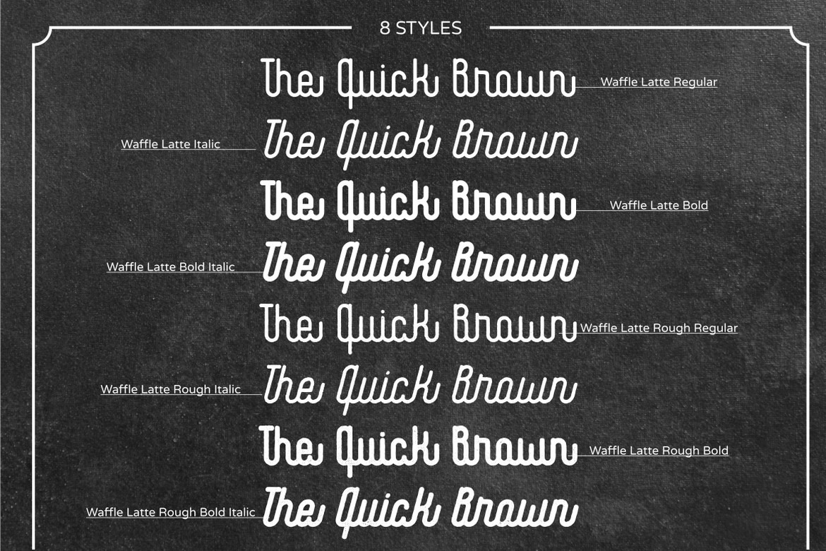 Waffle Latte - Monoline Script Font Waffle Latte - Monoline Script Font