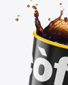 Glossy Coffee Cup w/ Splash Mockup