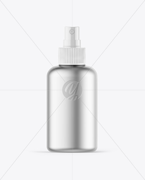 Metallic Spray Bottle Mockup