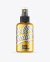 Metallic Spray Bottle Mockup