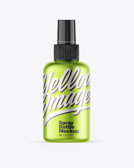 Metallic Spray Bottle Mockup