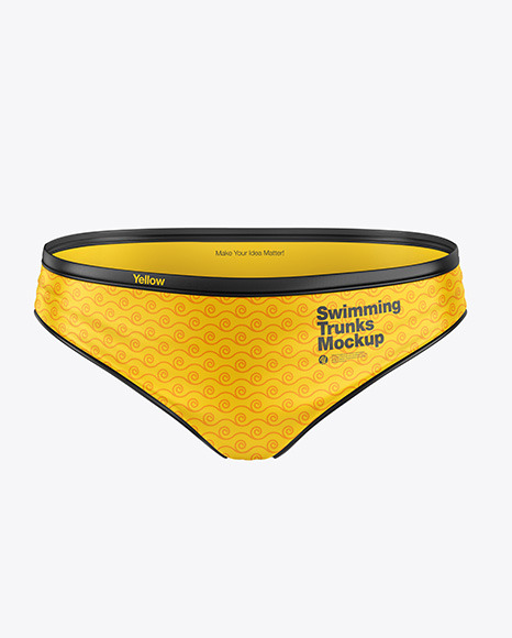 Glossy Swimming Trunks Mockup