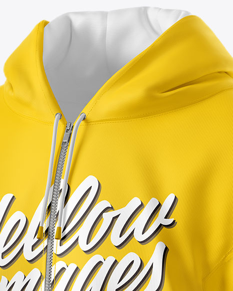 Hoodie Mockup - Half Side View