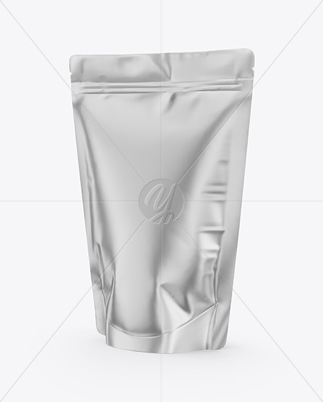 Metallic Stand-Up Pouch Mockup