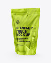 Metallic Stand-Up Pouch Mockup