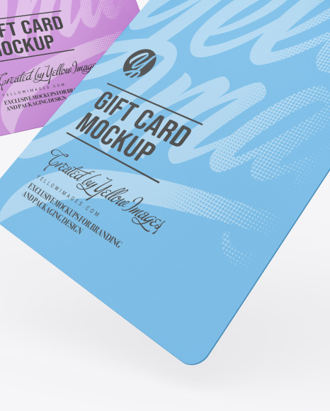 2 Gift Cards Mockup