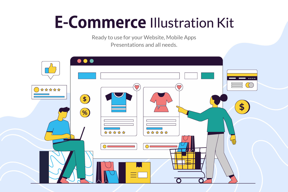 E-Commerce Illustration Pack E-Commerce Illustration Pack