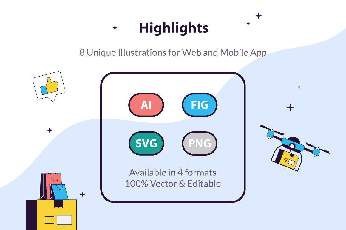 E-Commerce Illustration Pack E-Commerce Illustration Pack