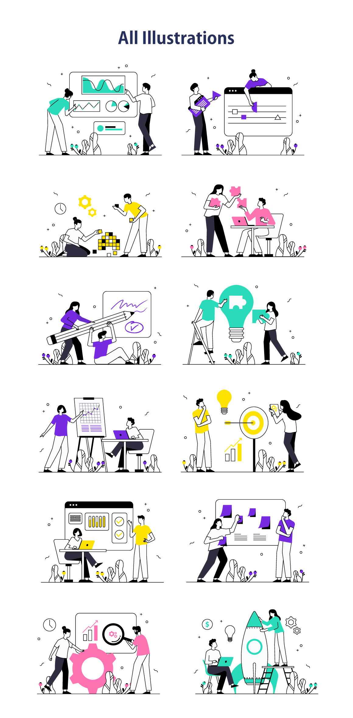 Startup & Strategy Illustration Pack Startup & Strategy Illustration Pack