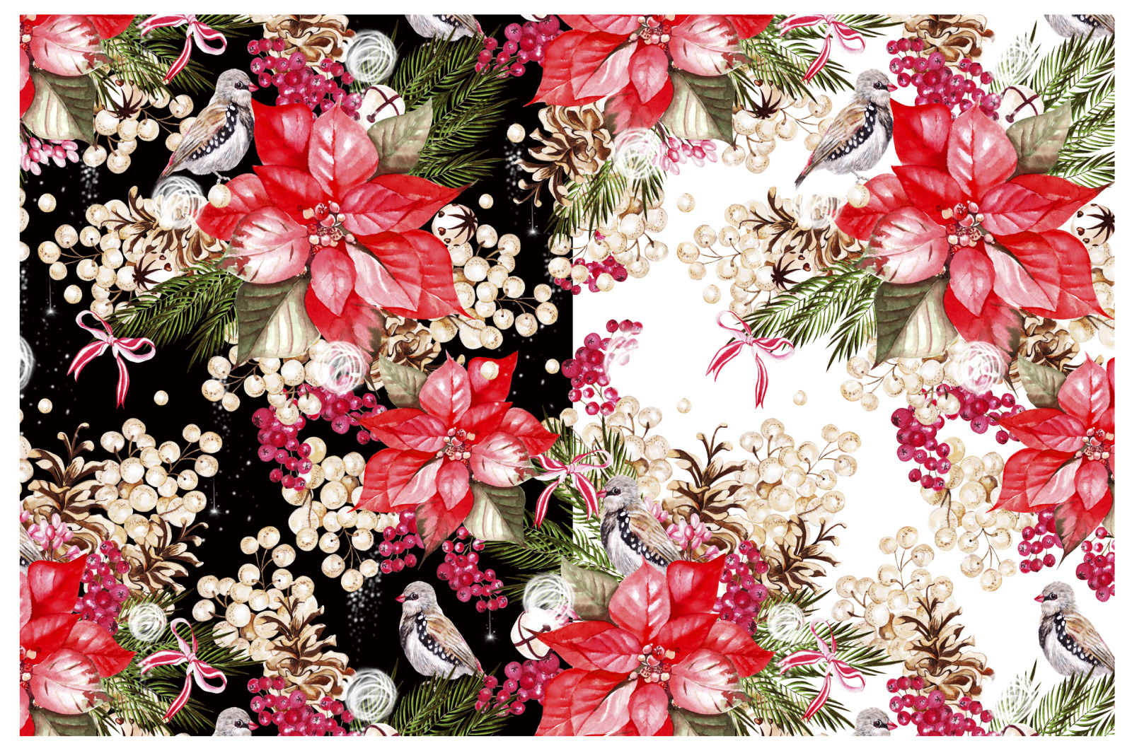 Watercolor Merry Christmas! Watercolor Merry Christmas!