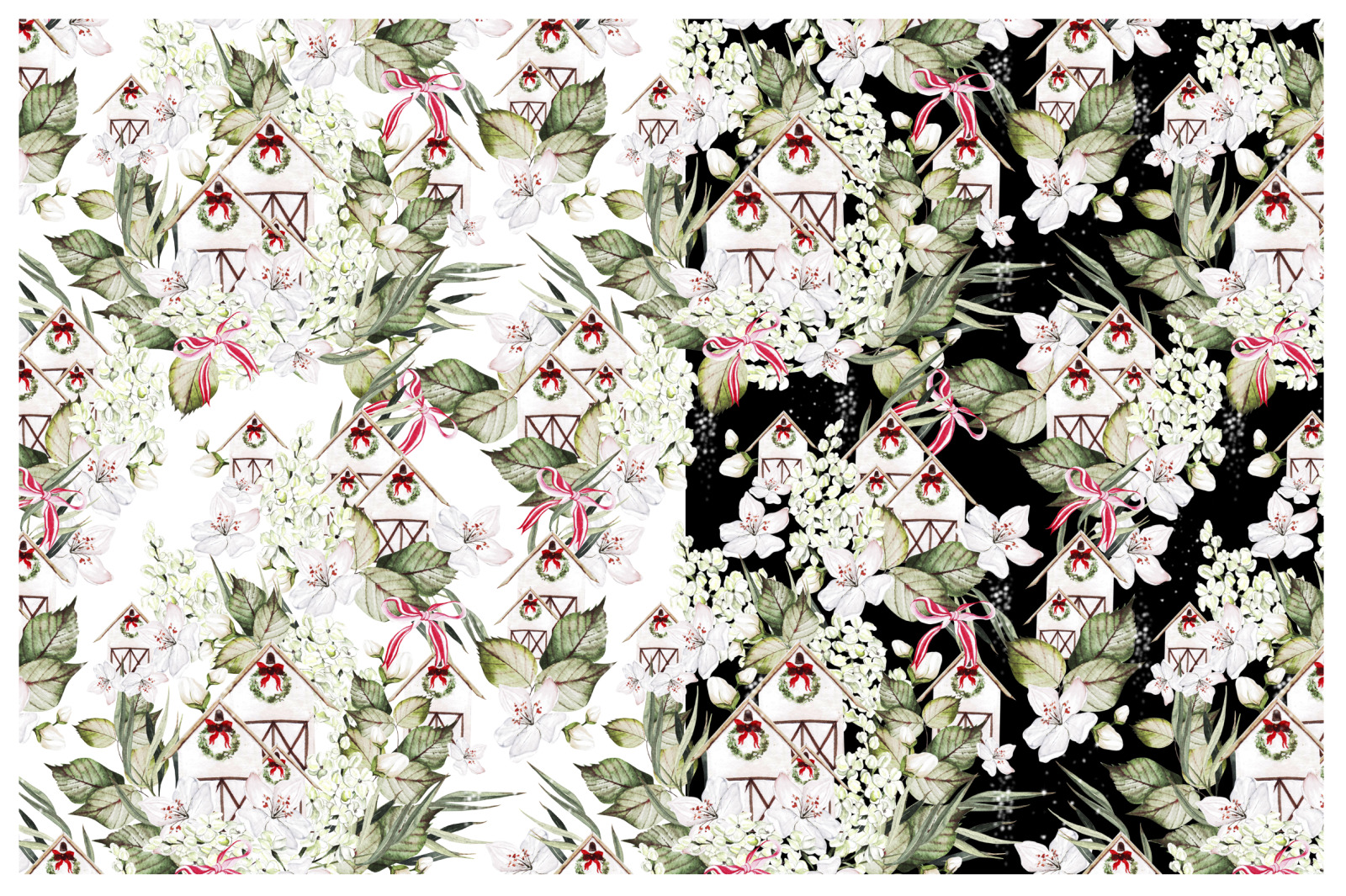 Watercolor Merry Christmas! Watercolor Merry Christmas!