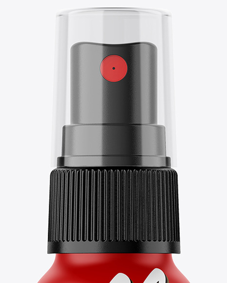 Matte 50ml Spray Bottle Mockup