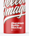 Matte 50ml Aluminum Bottle w/ Screw Cap Mockup