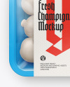 Plastic Tray With Champignon Mockup