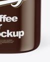 Glossy Coffee Jar Mockup