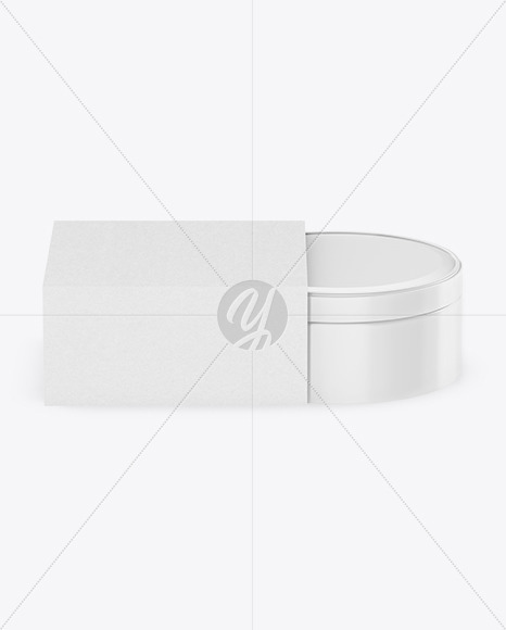 Jar in Box Mockup - Side View