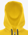 Men's Hoodie with Zipper Mockup - Front View