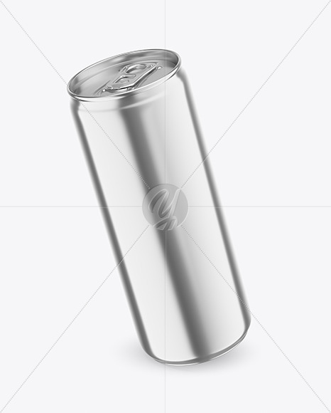 330ml Metallic Drink Can Mockup