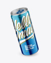 330ml Metallic Drink Can Mockup