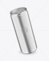 330 ml Matte Metallic Drink Can Mockup