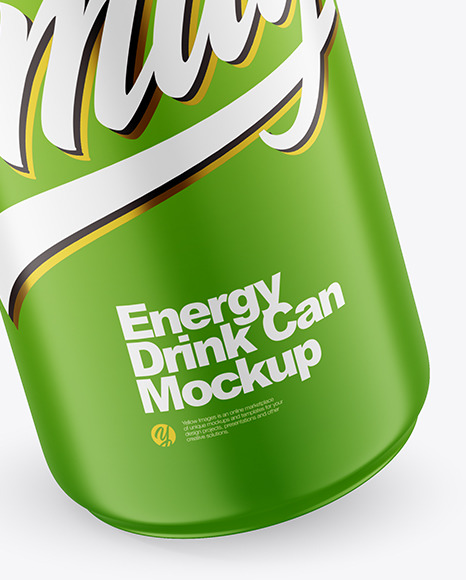 330ml Matte Drink Can Mockup