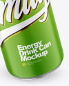 330ml Metallic Drink Can With Matte Finish Mockup