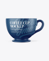 Matte Coffee Cup Mockup - Front View