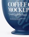 Matte Coffee Cup Mockup - Front View