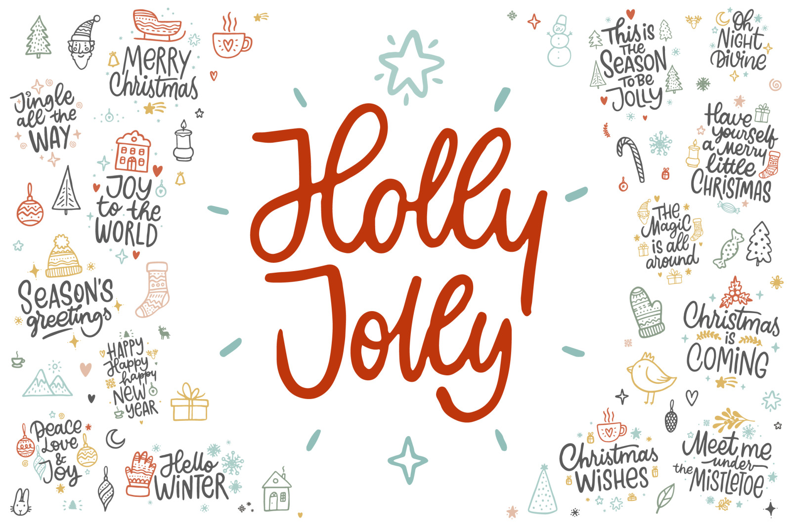 Holly Jolly Christmas Set Holly Jolly Christmas Set
