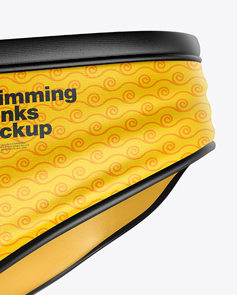 Glossy Swimming Trunks Mockup