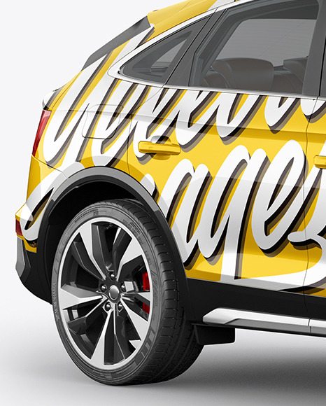 Crossover SUV Mockup – HalfSide View