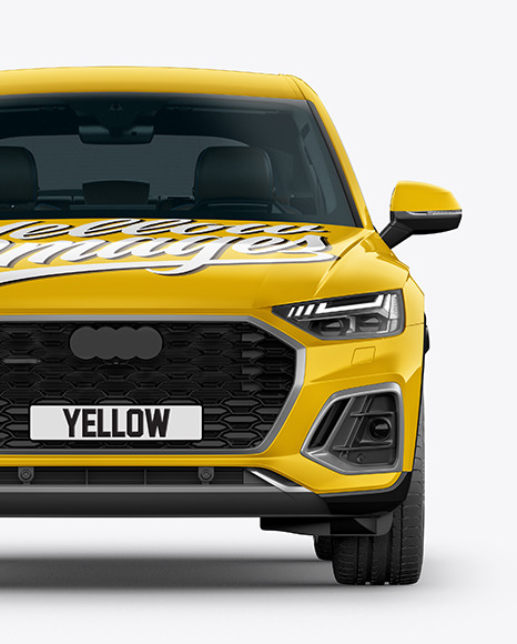 Crossover SUV Mockup – Front View